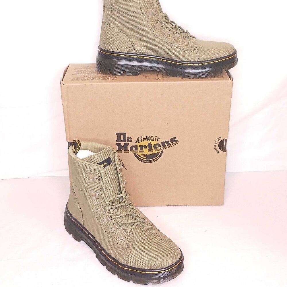 Dr Martens Combs W Muted Olive New with Box